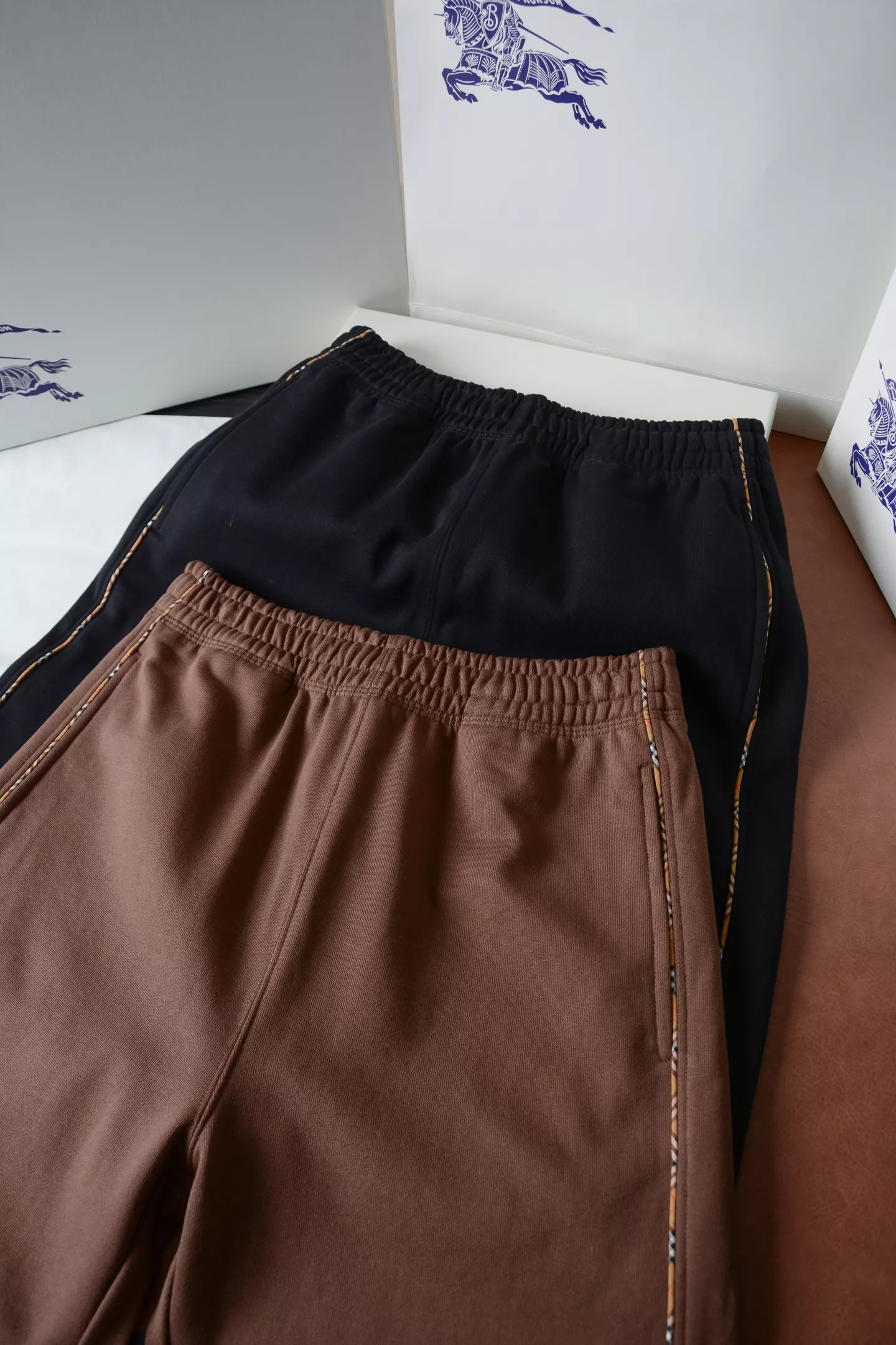 버버리 체크 배색 롤업 코튼 쇼츠 상세 이미지 28