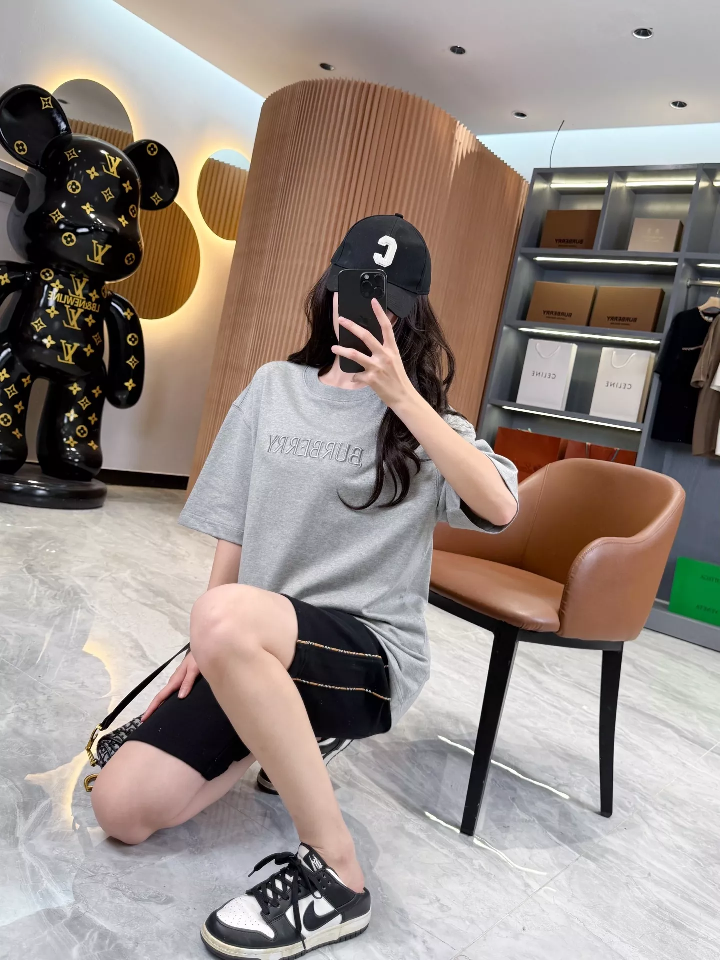 버버리 체크 배색 롤업 코튼 쇼츠 상세 이미지 36