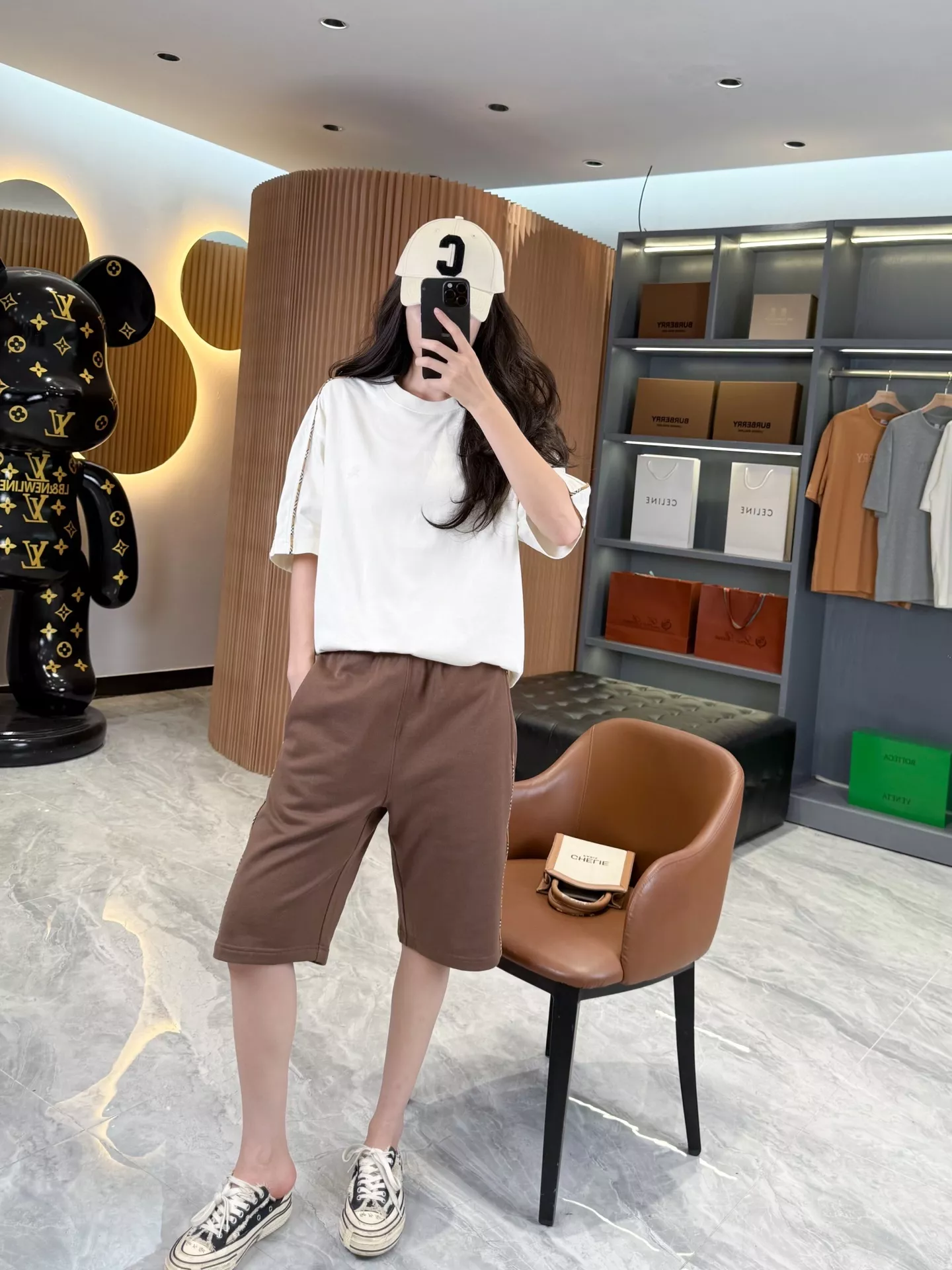 버버리 체크 배색 롤업 코튼 쇼츠 상세 이미지 51