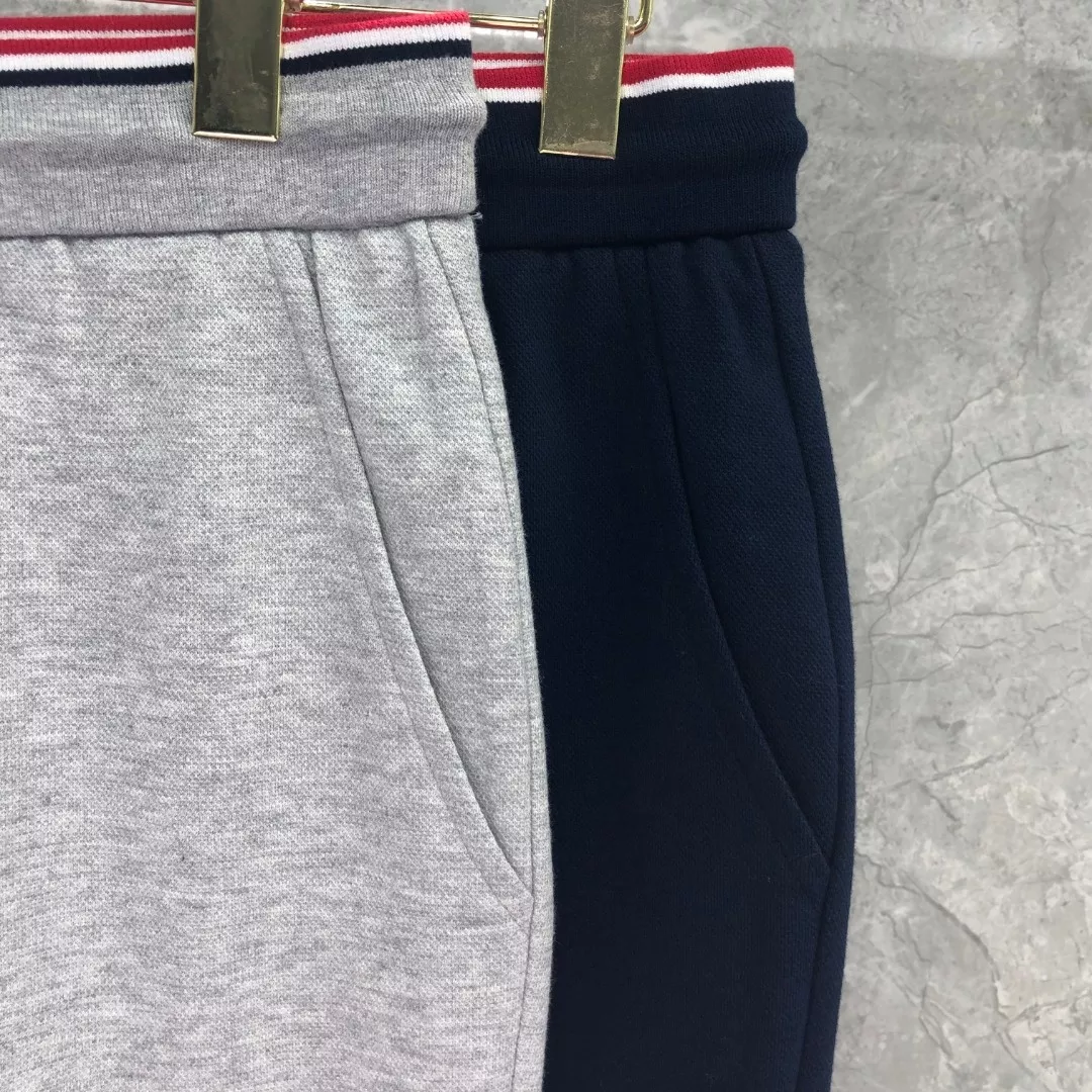 톰브라운 레드 화이트 블루 립 허리밴드 쇼츠 상세 이미지 3