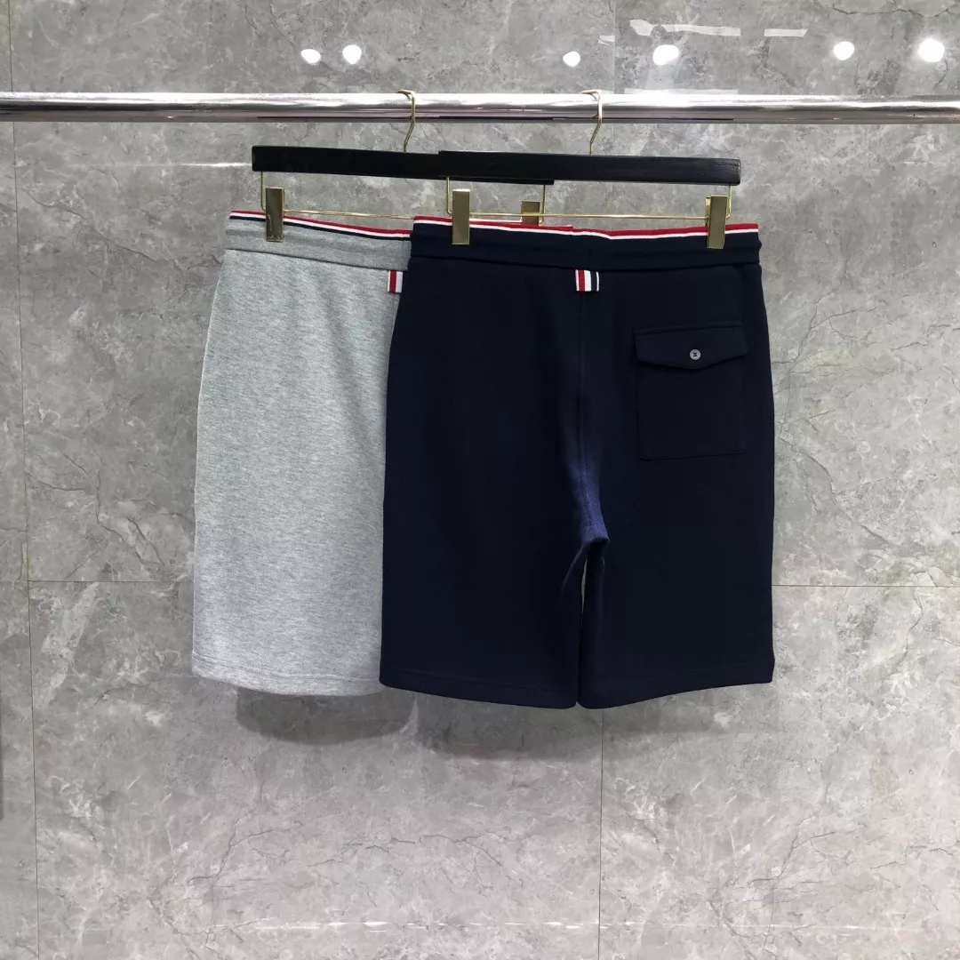 톰브라운 레드 화이트 블루 립 허리밴드 쇼츠 상세 이미지 2