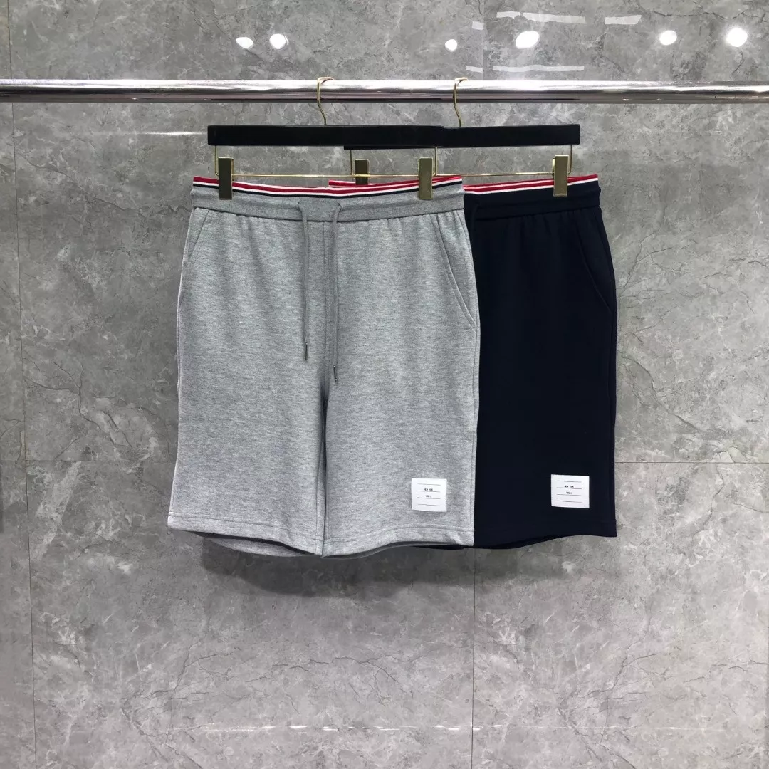 톰브라운 레드 화이트 블루 립 허리밴드 쇼츠 상세 이미지 1