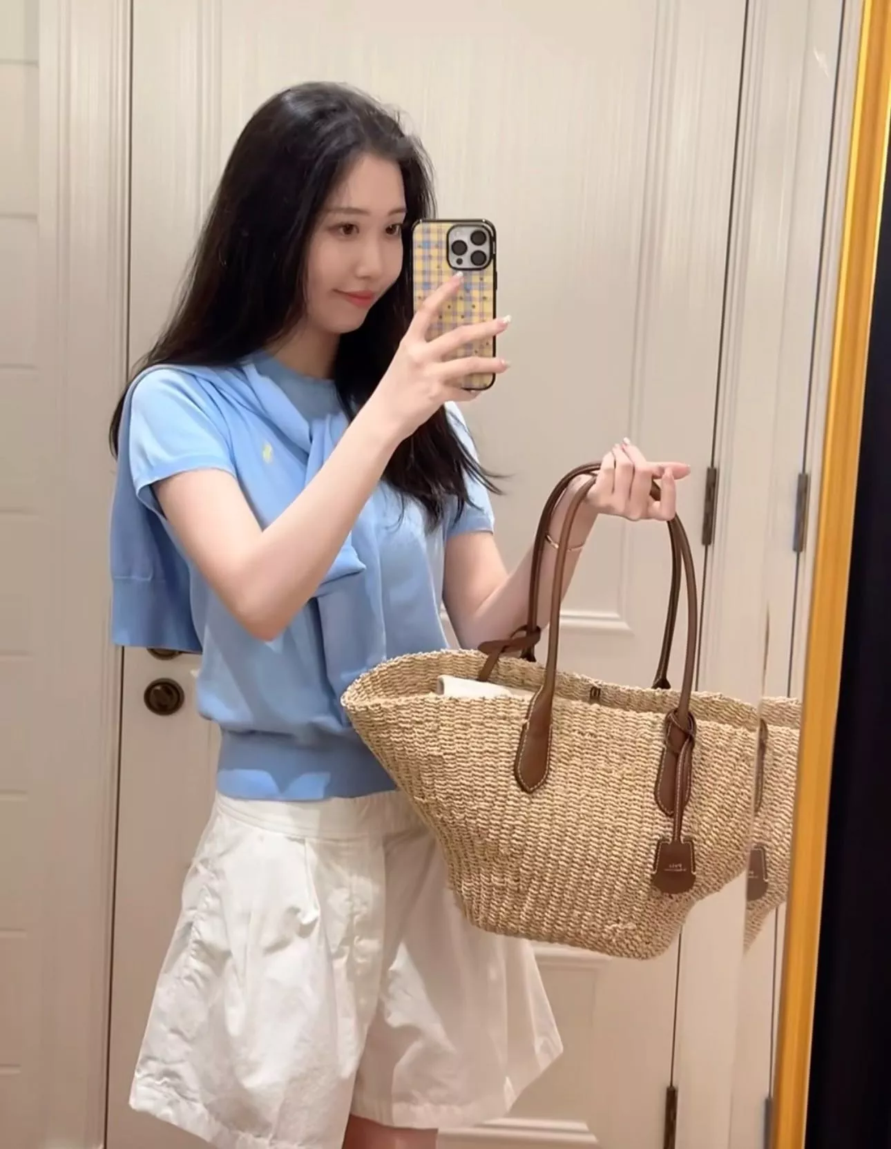 노브랜드 하이웨이스트 와이드 쇼츠 상세 이미지 12