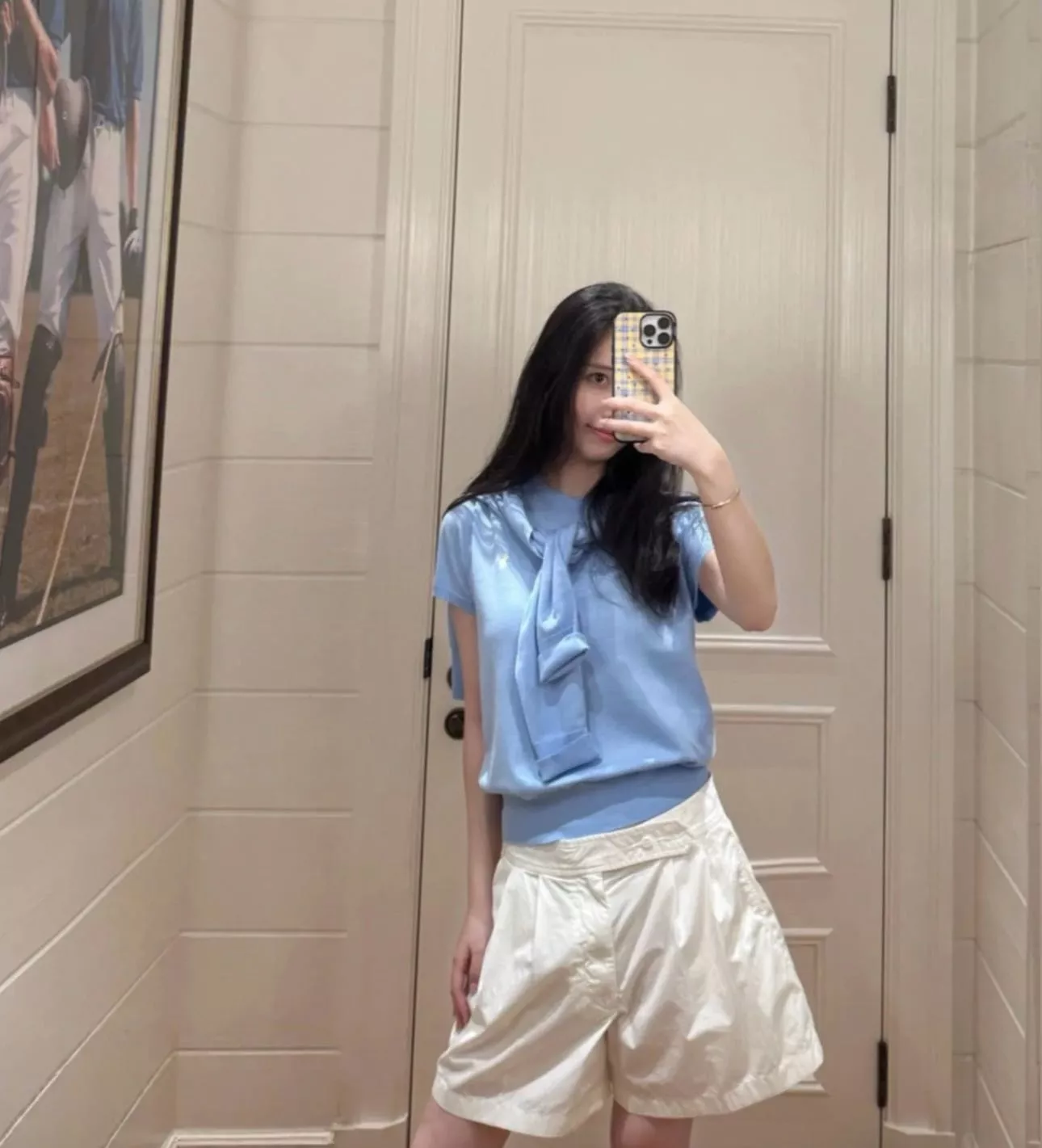 노브랜드 하이웨이스트 와이드 쇼츠 상세 이미지 11