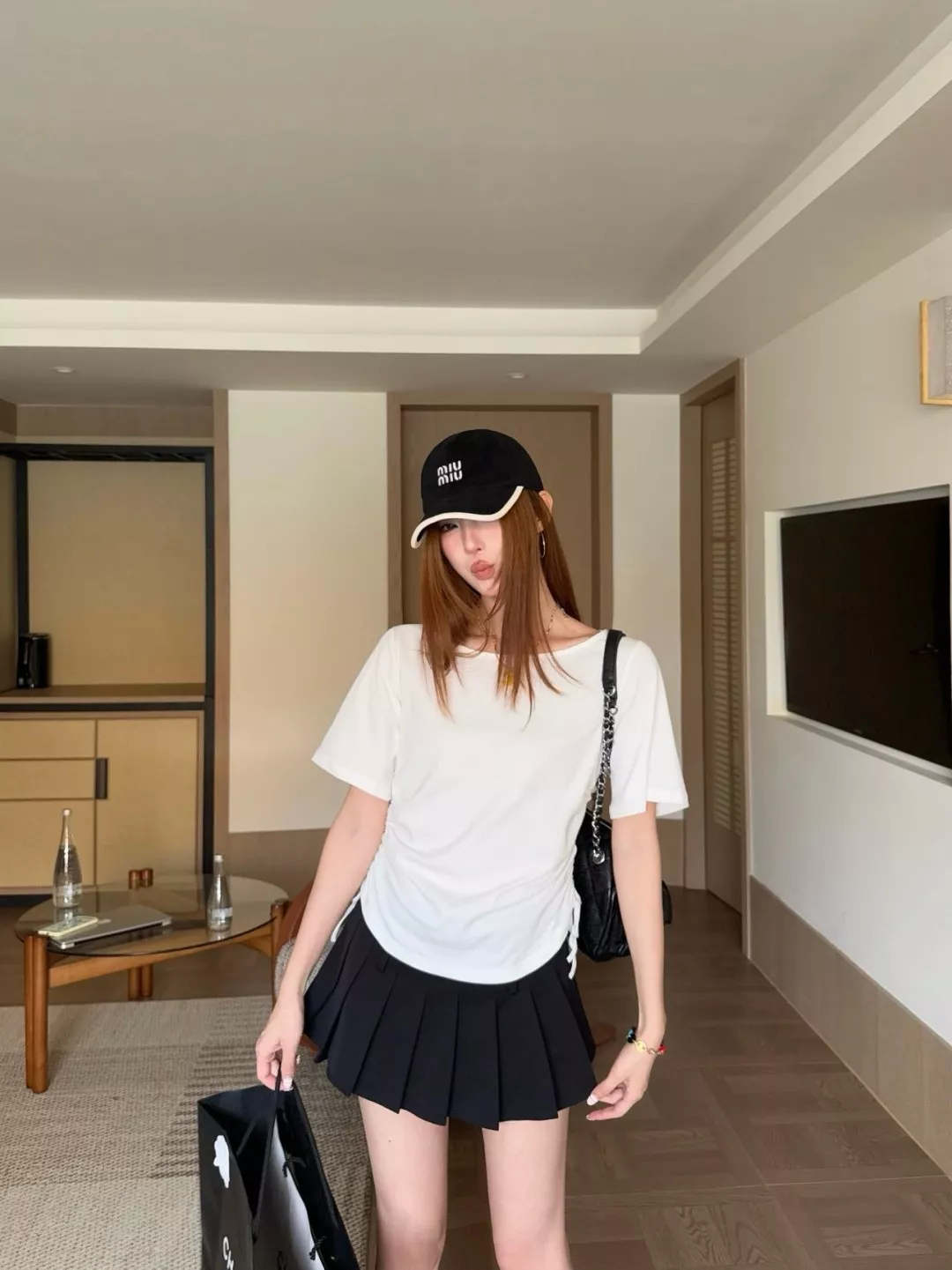 발렌시아가 사이드 스트링 포인트 코튼 탑 상세 이미지 19