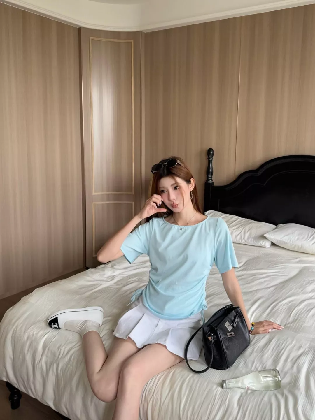 발렌시아가 사이드 스트링 포인트 코튼 탑 상세 이미지 29