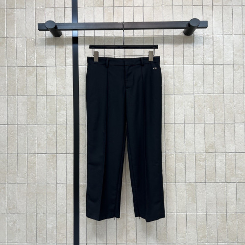 디올 블랙 스트레이트 실루엣 슬랙스
