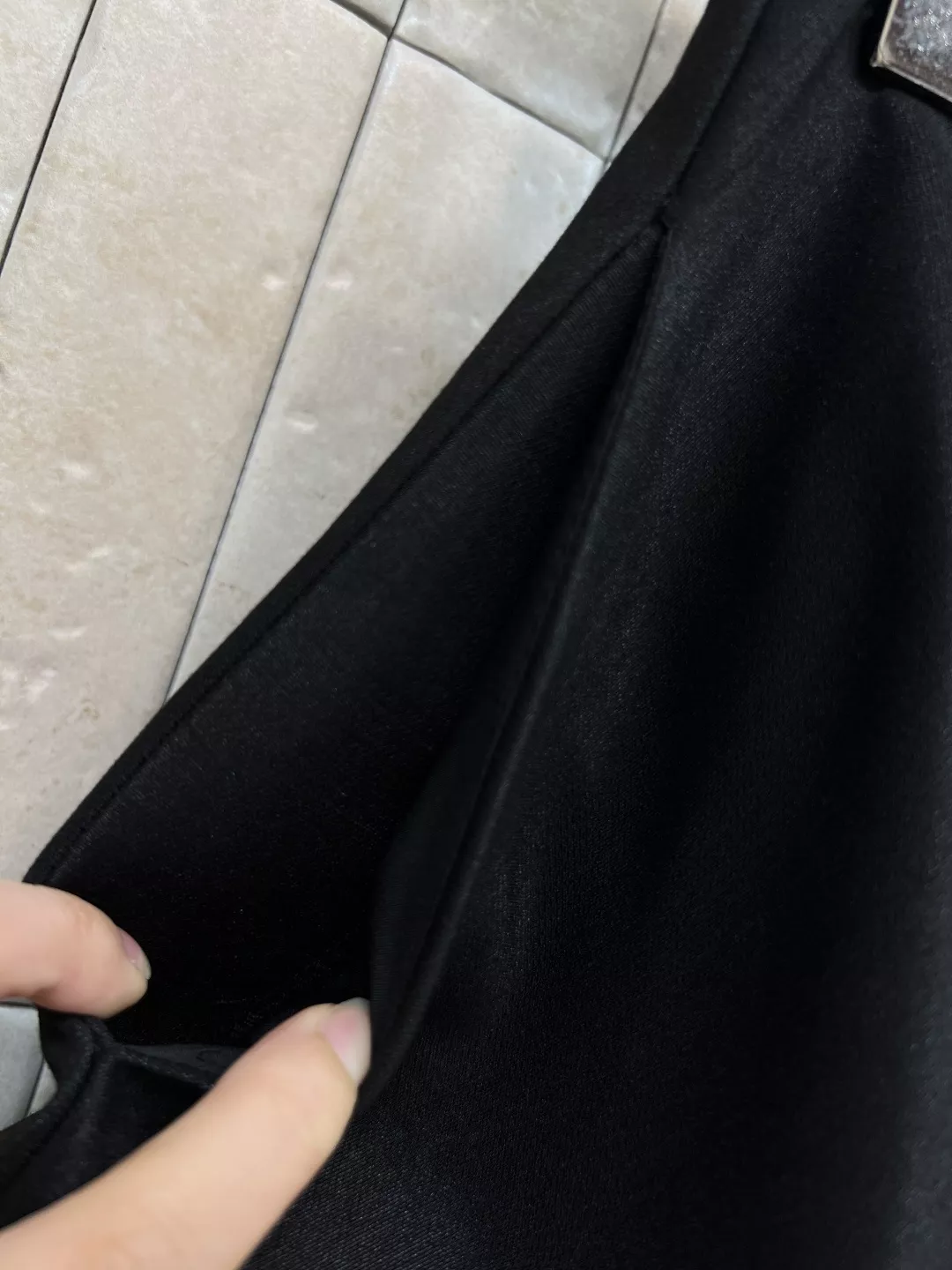 디올 하이웨이스트 에이라인 플레어 스커트 상세 이미지 4