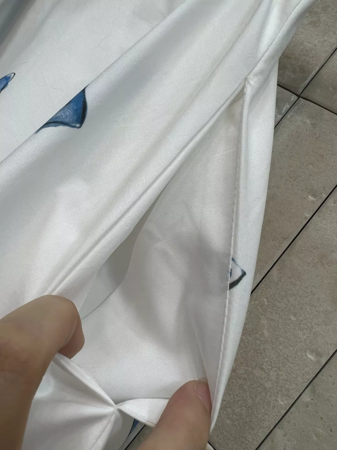 디올 나비 프린트 에이라인 스커트 상세 이미지 5