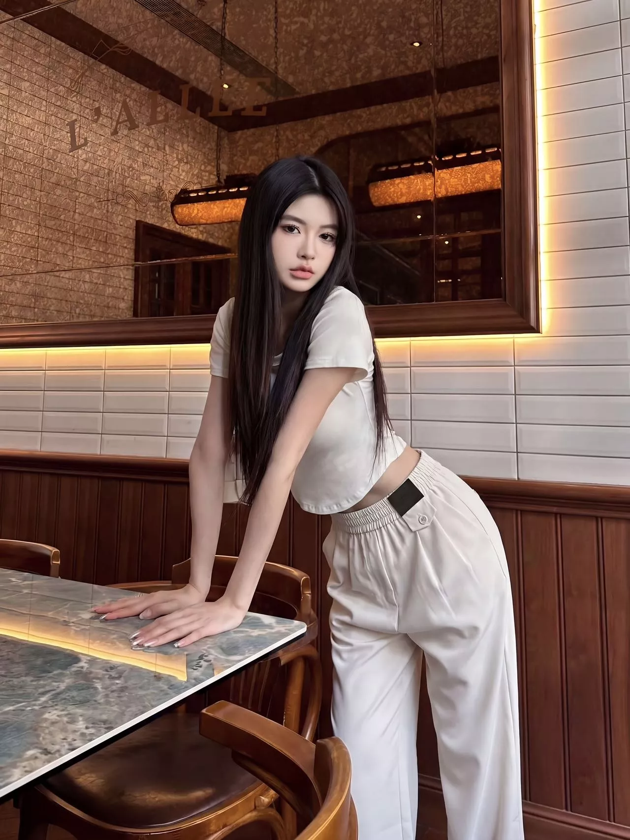 로에베 밴딩 와이드 팬츠 상세 이미지 17