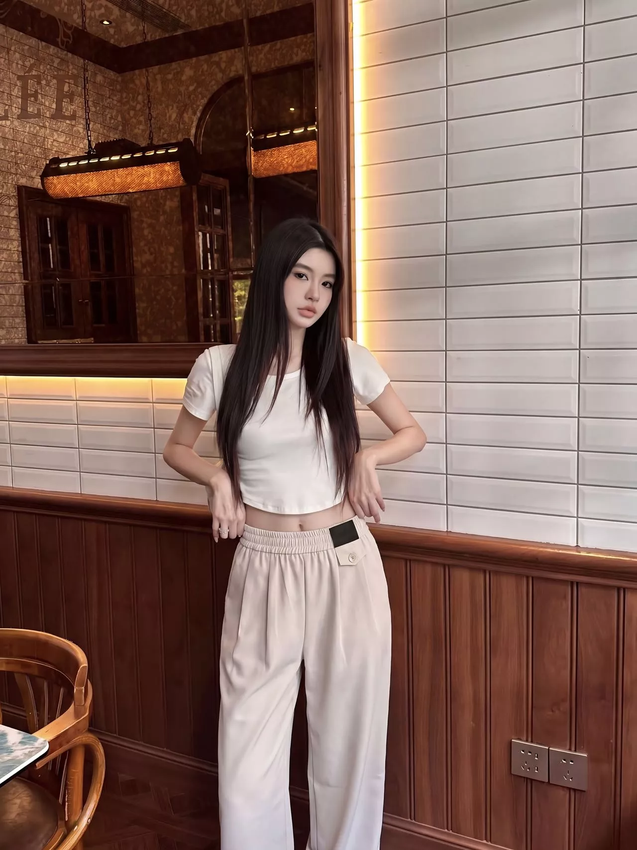 로에베 밴딩 와이드 팬츠 상세 이미지 16