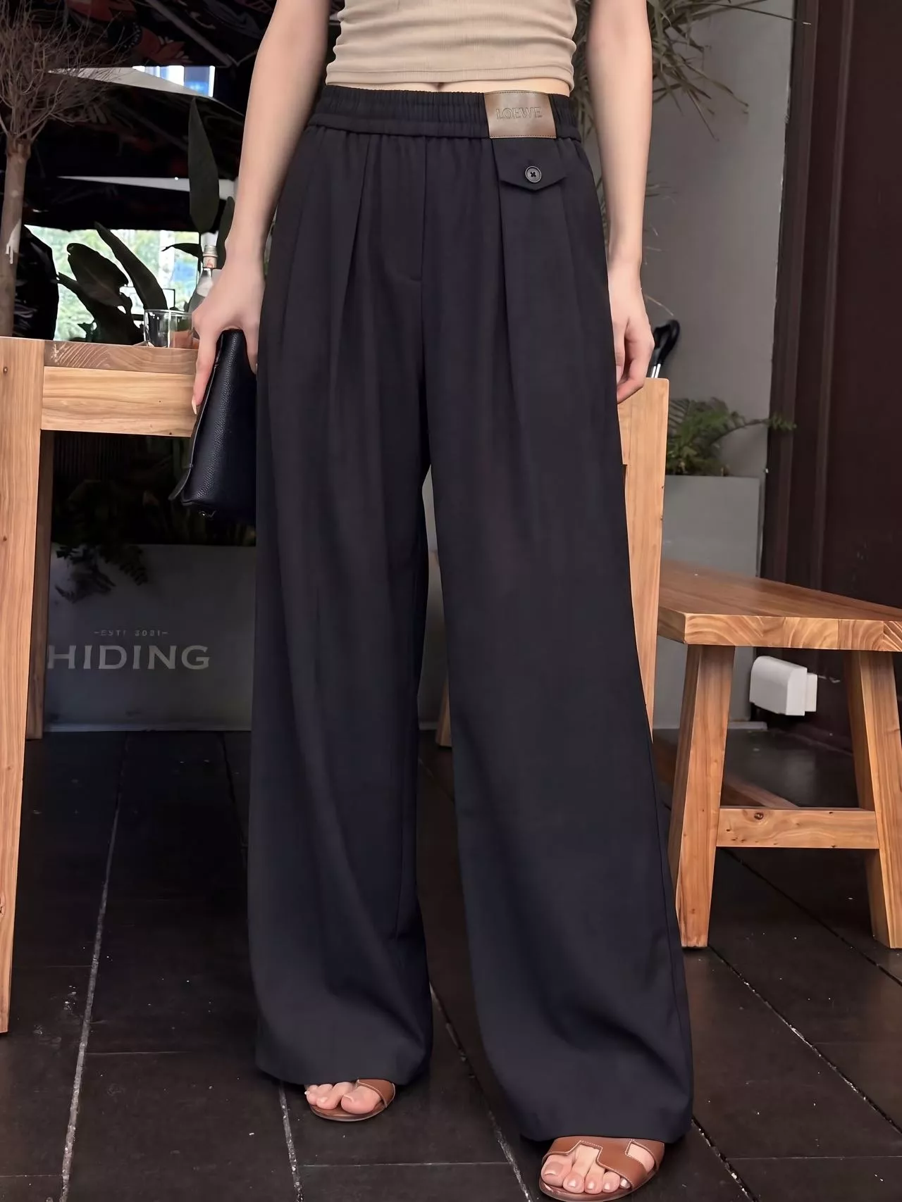 로에베 밴딩 와이드 팬츠 상세 이미지 26