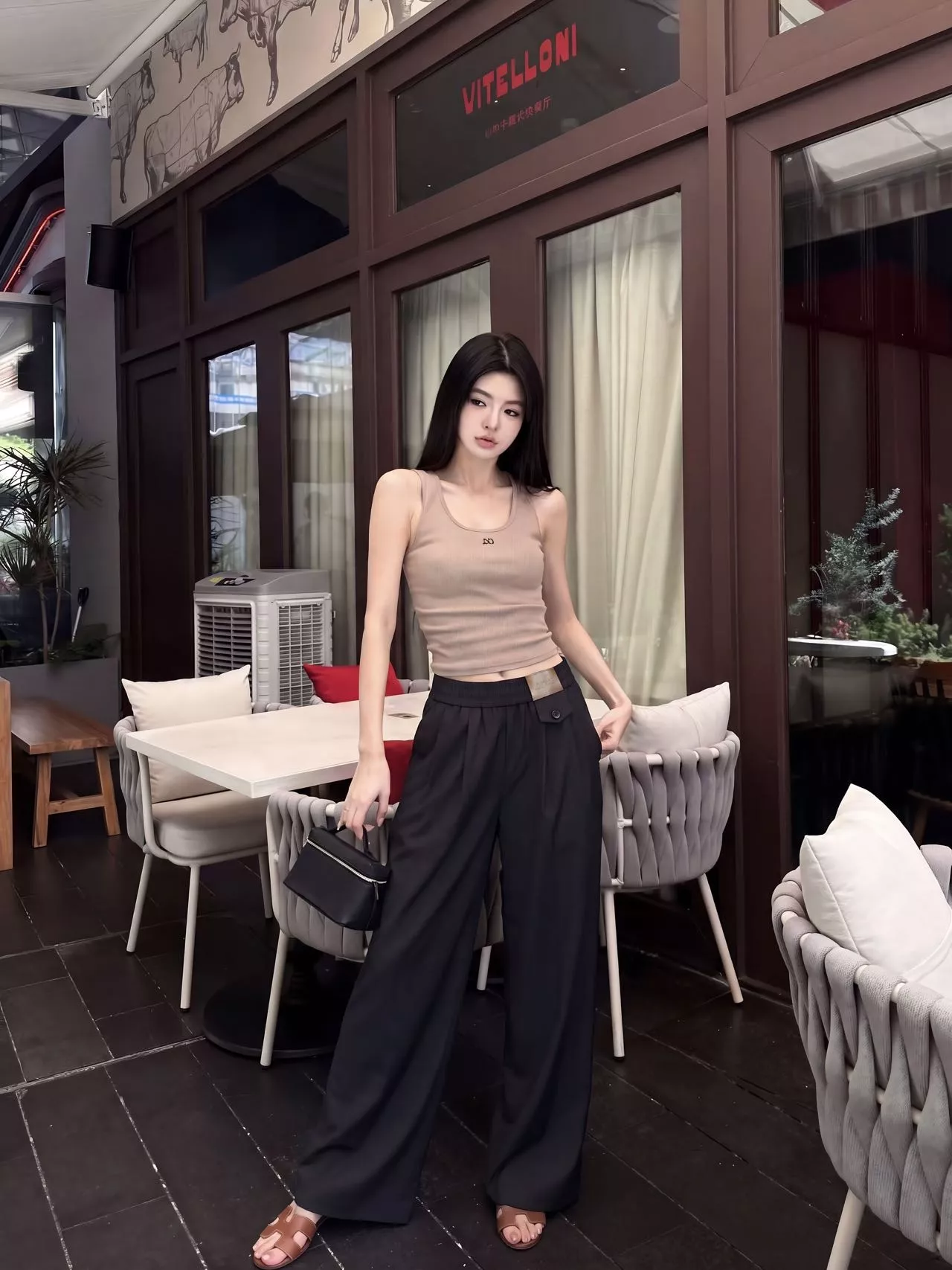 로에베 밴딩 와이드 팬츠 상세 이미지 21