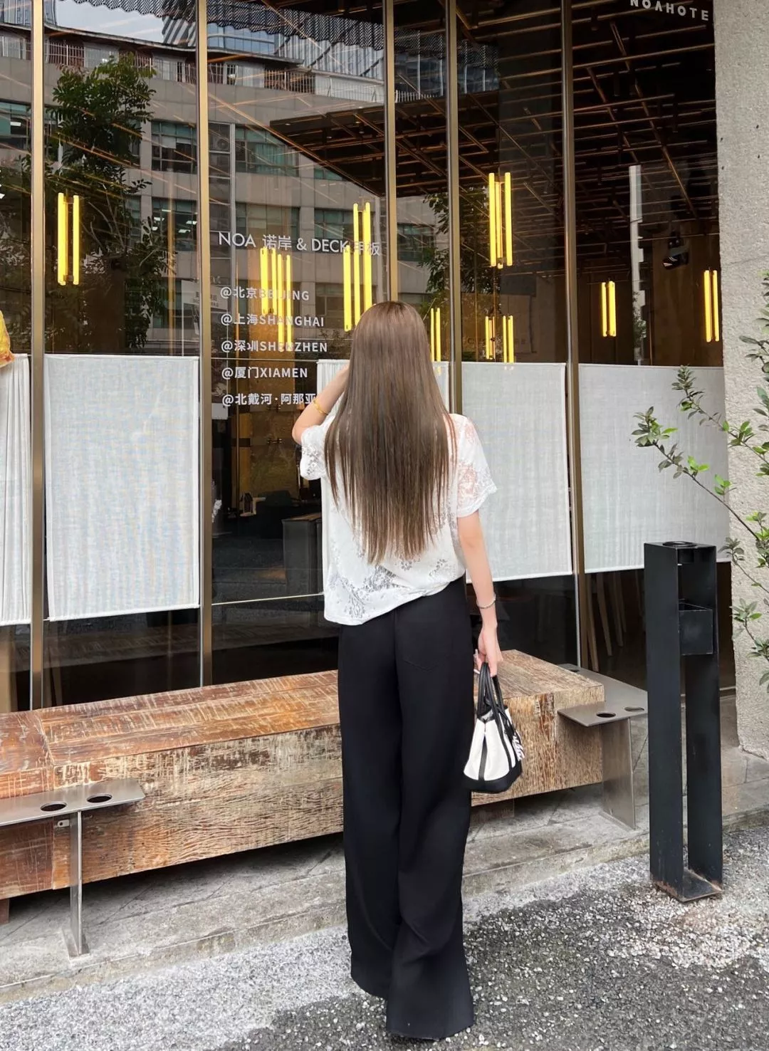 프라다 린넨 와이드 팬츠 상세 이미지 27