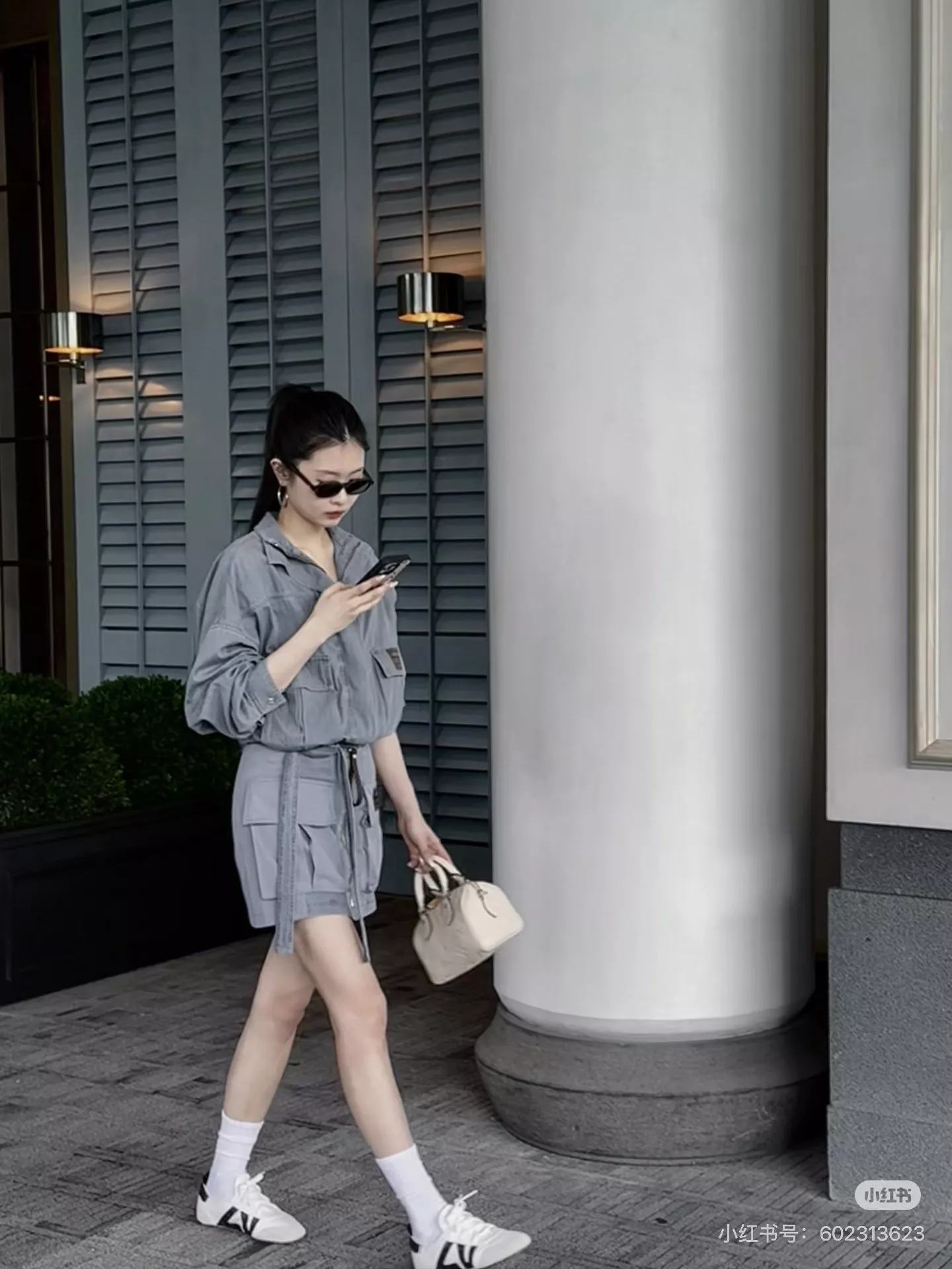 루이비통 워시드 데님 벨트 스커트 상세 이미지 27
