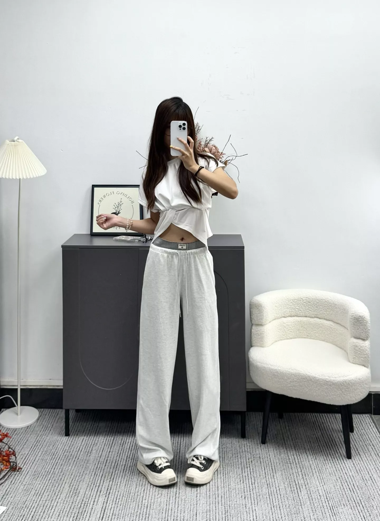 셀린느 더블 허리 와이드 스웨트 팬츠 상세 이미지 16