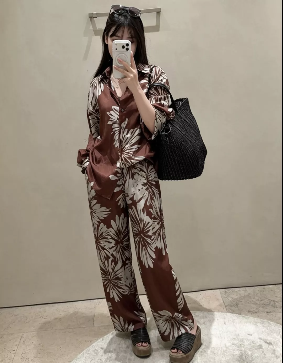 브루넬로쿠치넬리 실크 프린트 셔츠 팬츠 셋업 상세 이미지 10
