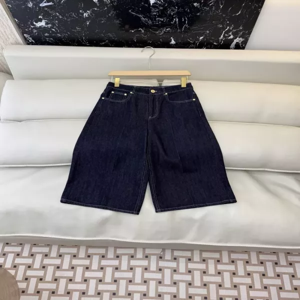 브루넬로쿠치넬리 스티치 자수 포인트 데님 중반바지