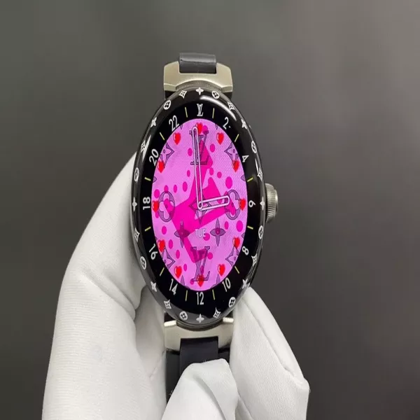 루이비통 원형 AMOLED 디스플레이 시계