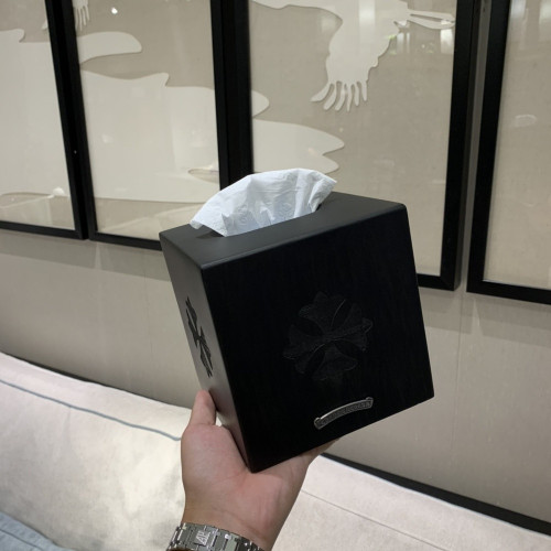 크롬하츠 실버 장식 우드 휴지 보관함