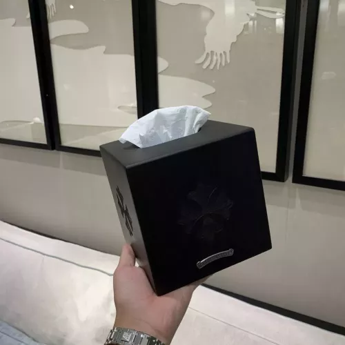 크롬하츠 실버 장식 우드 휴지 보관함