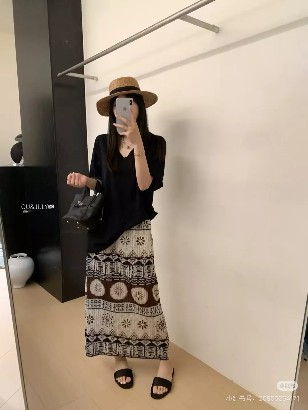 이세이미야케 플리츠 프린팅 슬릿 스커트 상세 이미지 80