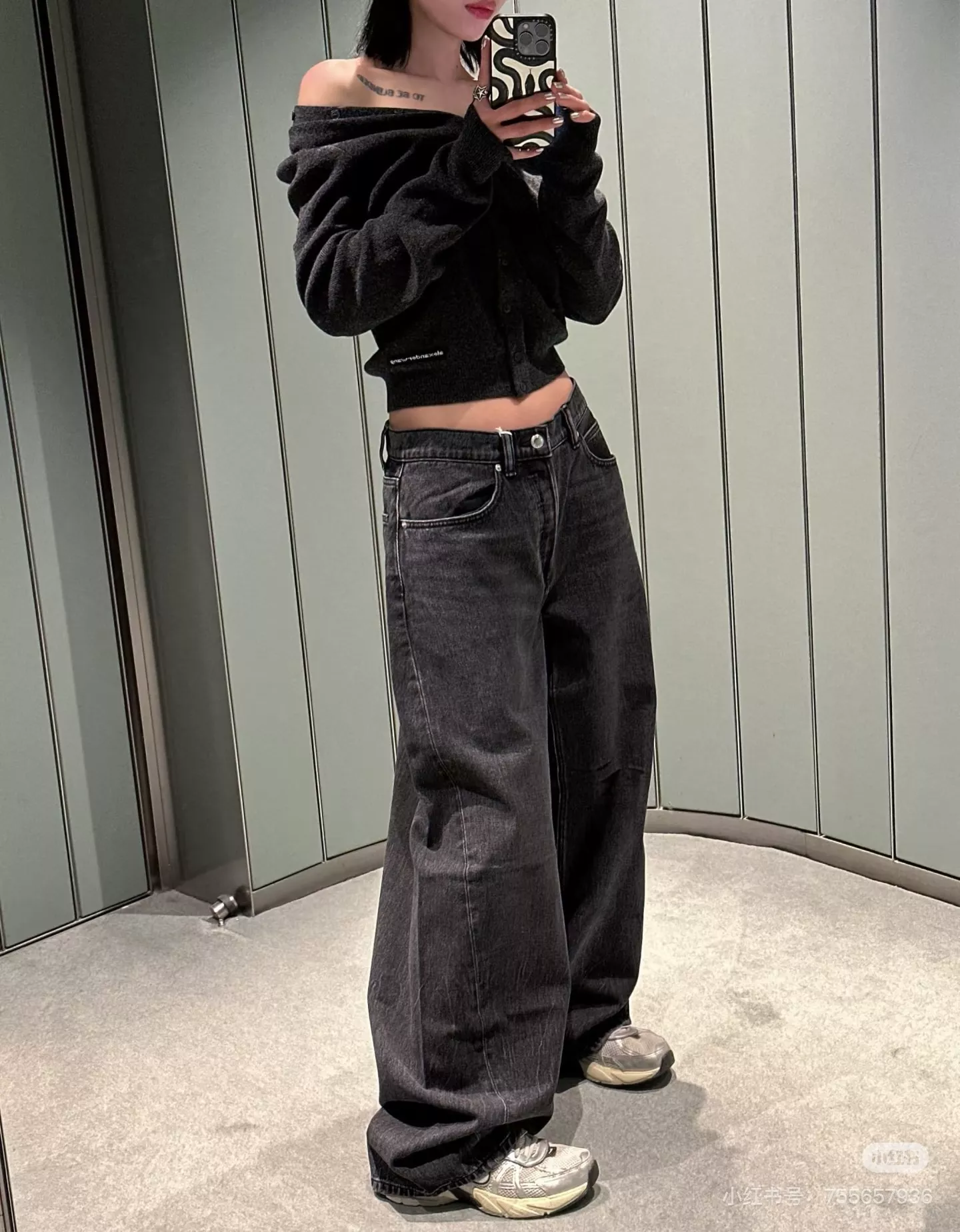 알렉산더왕 워싱 블랙 커브드 진 상세 이미지 58
