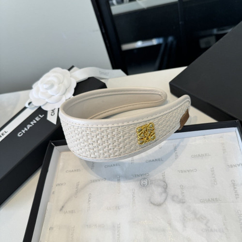 로에베 로고 포인트 짜임 머리띠
