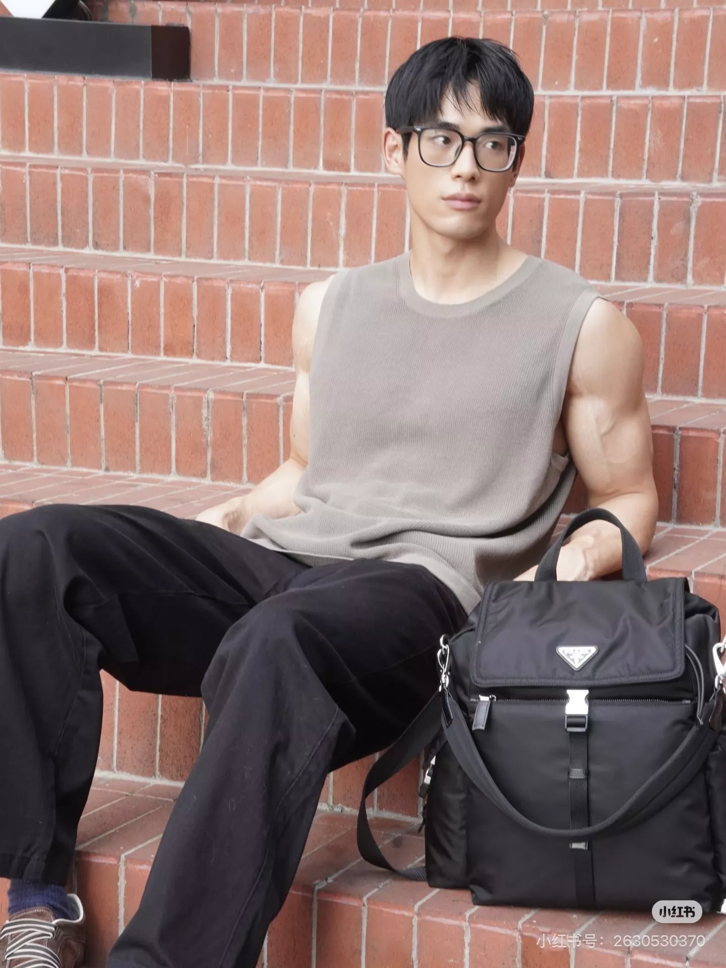 프라다 나일론 더블 스트랩 백팩 상세 이미지 14