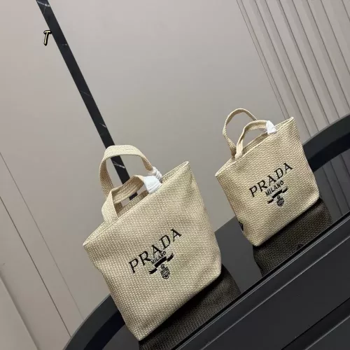 프라다 우븐 스타일 토트 백