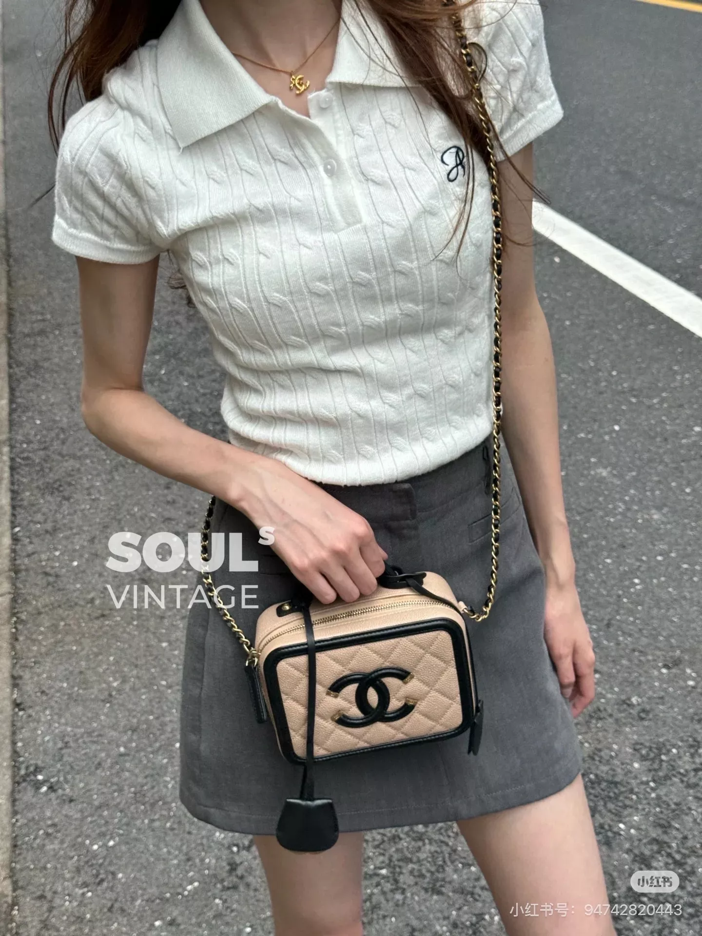 샤넬 빈티지 감성 박스형 핸들백 상세 이미지 28