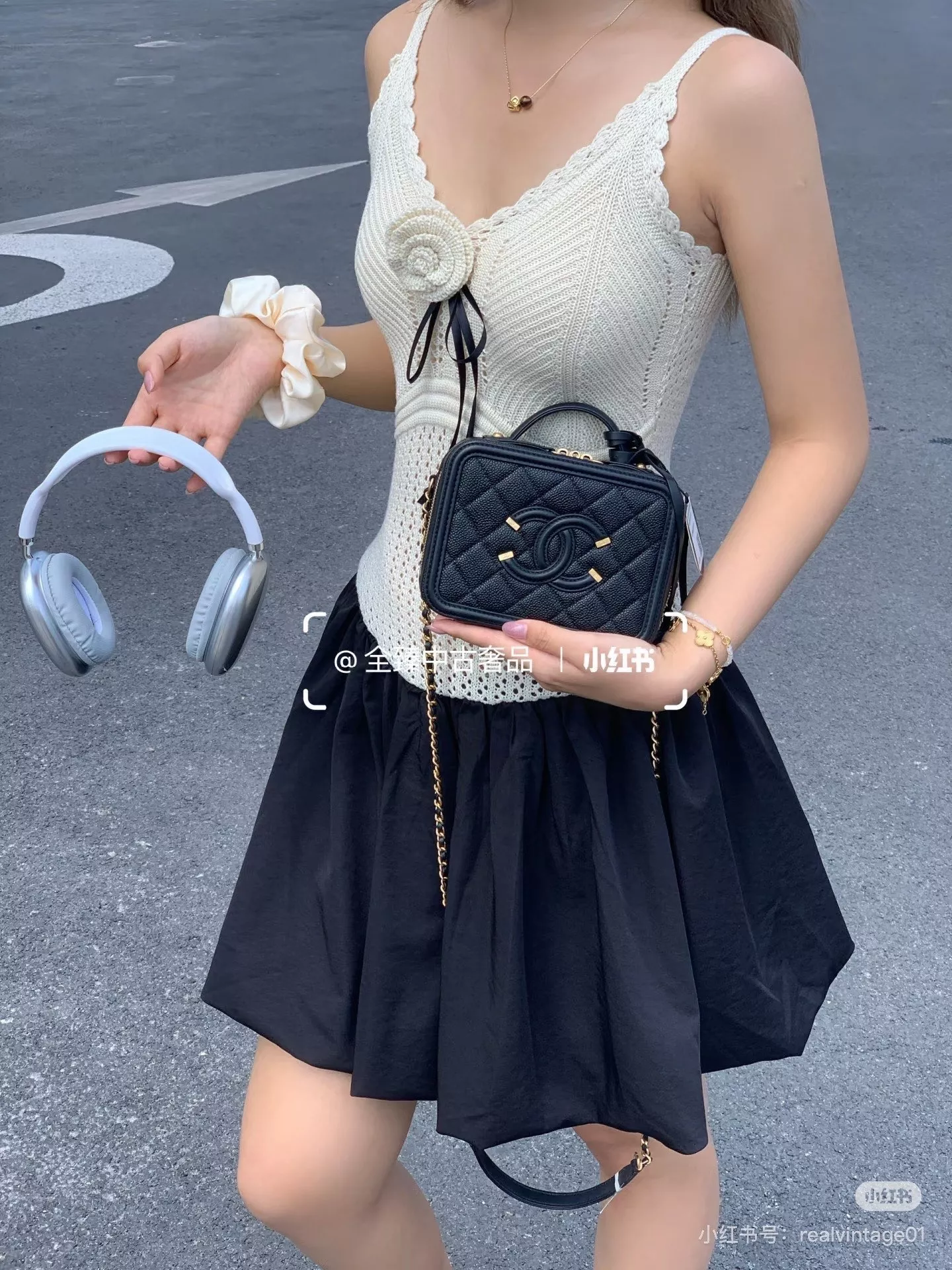 샤넬 빈티지 감성 박스형 핸들백 상세 이미지 25
