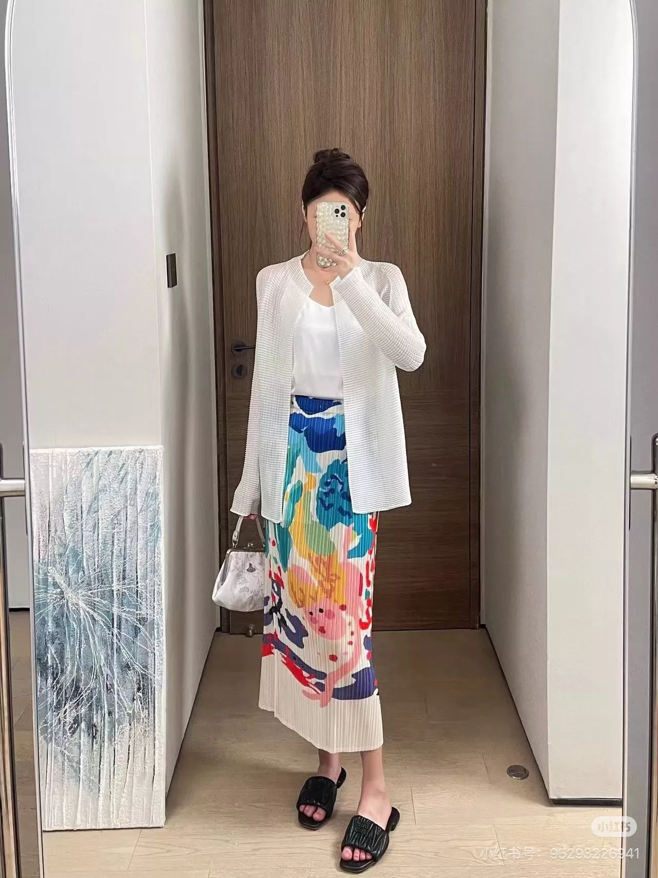 이세이미야케 플리츠 프린트 밴딩 스커트 상세 이미지 61