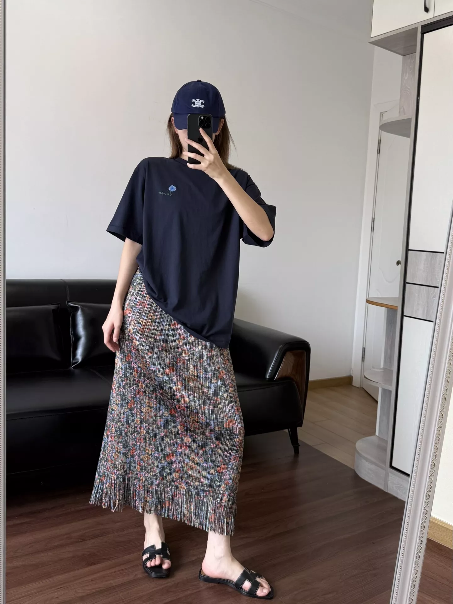 이세이미야케 플리츠 프린트 밴딩 스커트 상세 이미지 47