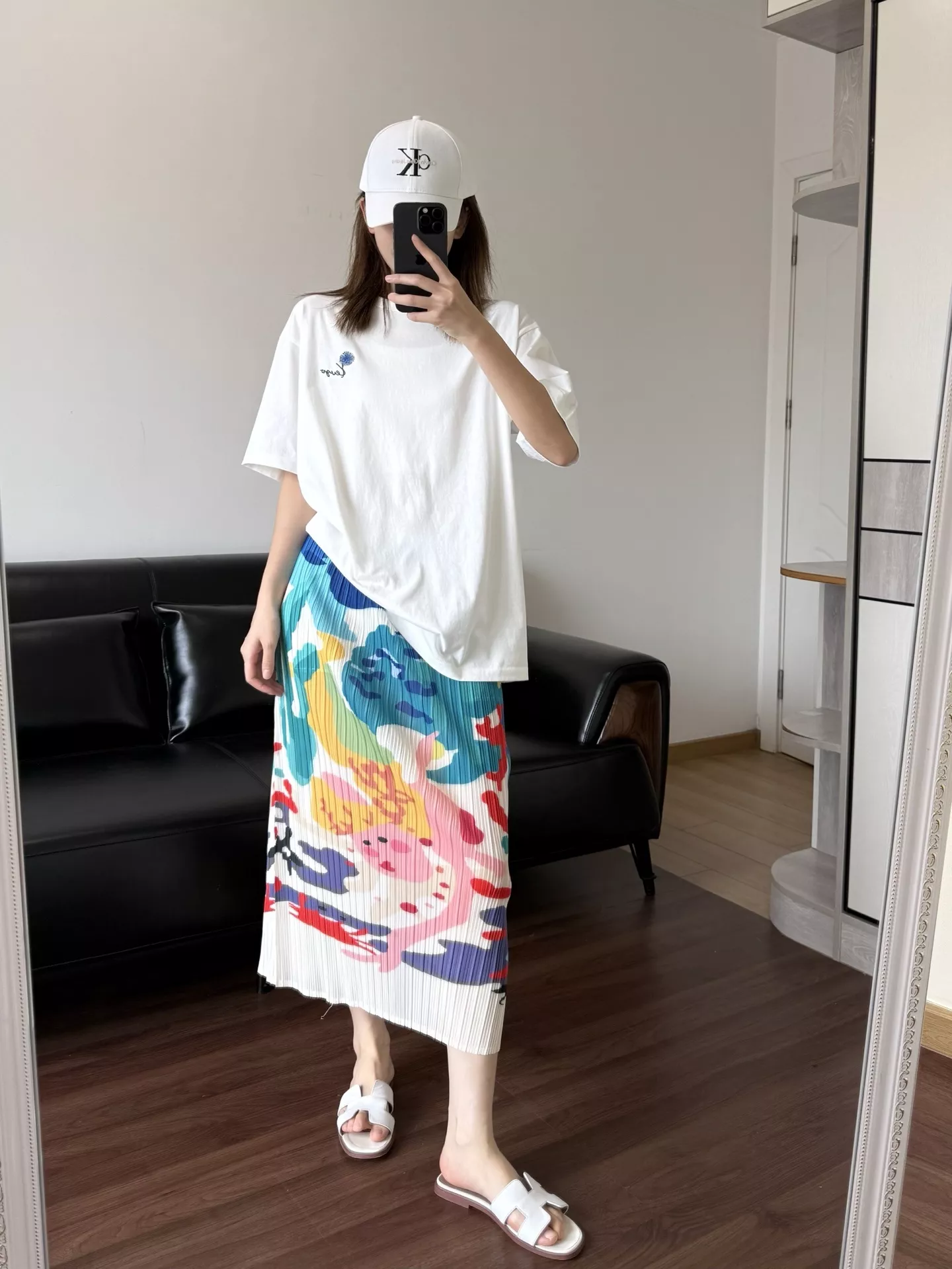 이세이미야케 플리츠 프린트 밴딩 스커트 상세 이미지 40