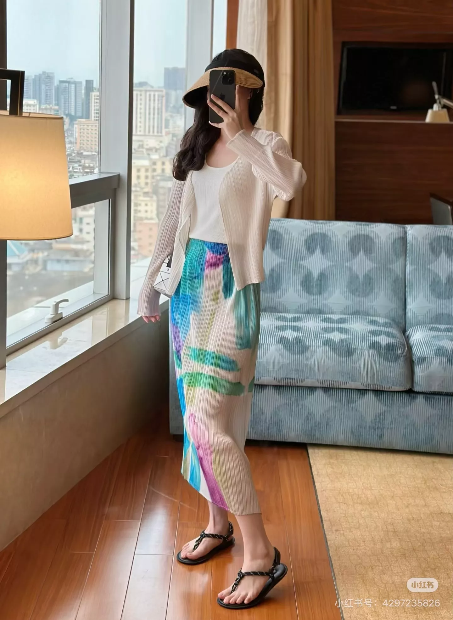 이세이미야케 플리츠 프린트 밴딩 스커트 상세 이미지 73