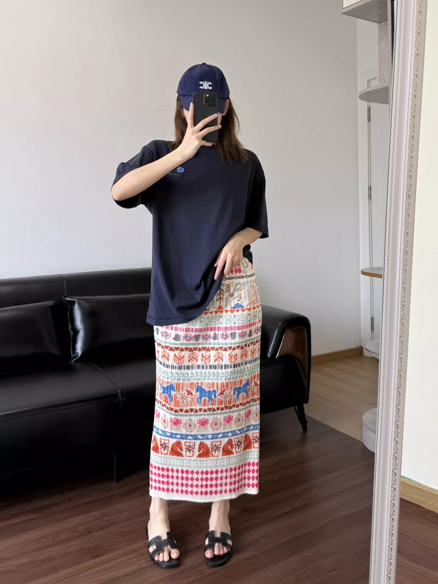 이세이미야케 플리츠 프린트 밴딩 스커트 상세 이미지 59