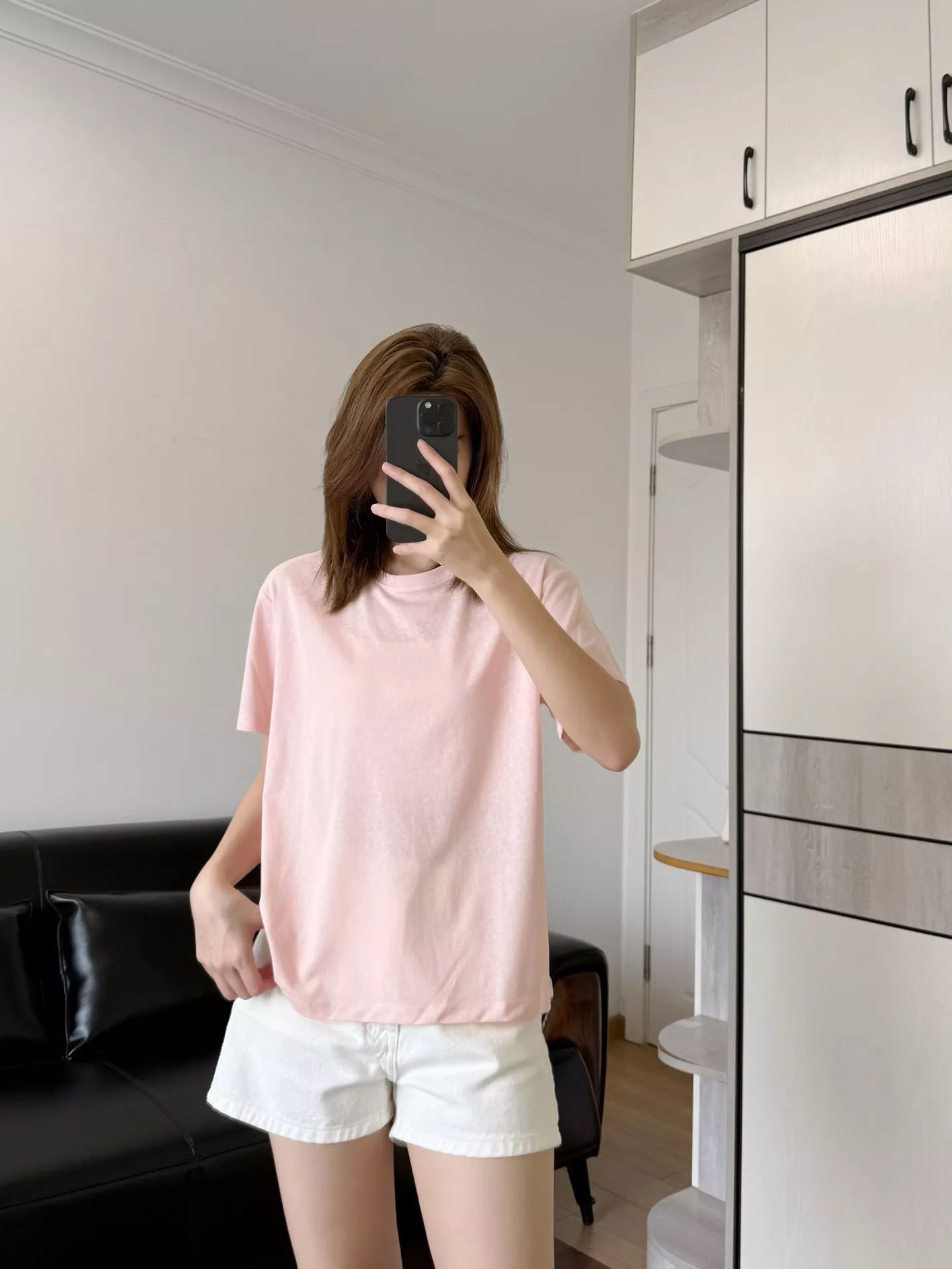 로로피아나 미니멀 라운드 반팔 탑 상세 이미지 41