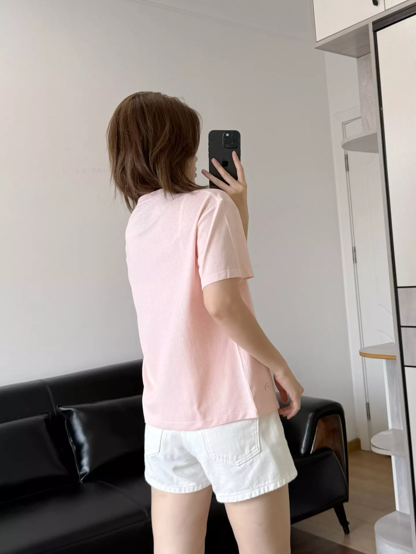 로로피아나 미니멀 라운드 반팔 탑 상세 이미지 45