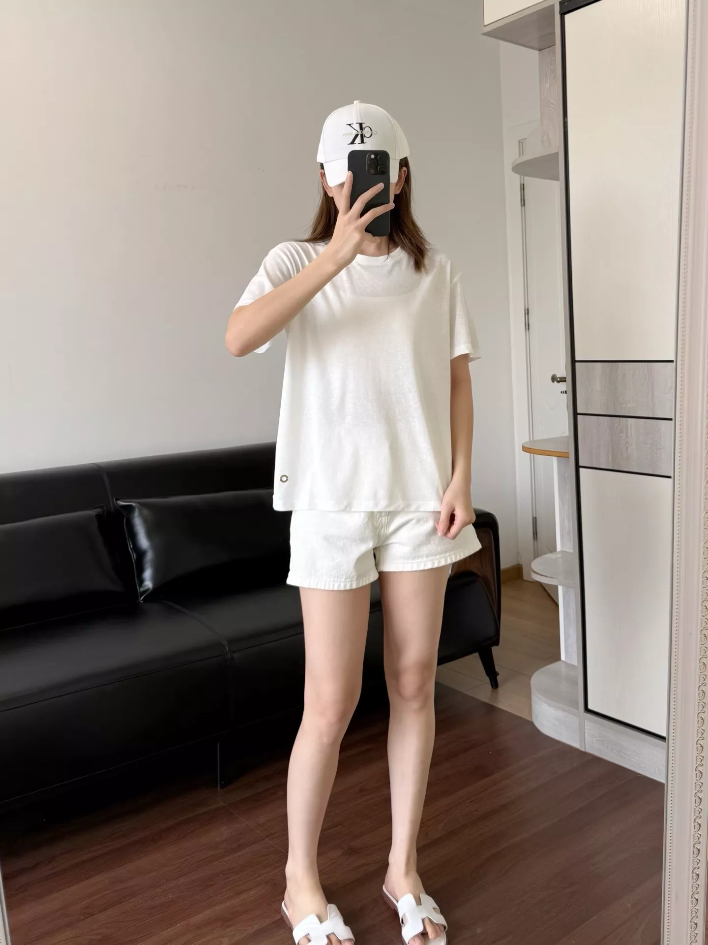 로로피아나 미니멀 라운드 반팔 탑 상세 이미지 31