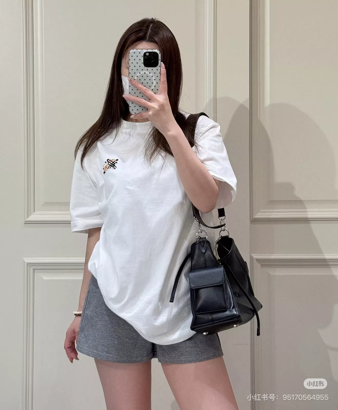 버버리 EKD 자수 체크 포인트 코튼 반팔 상의 상세 이미지 69