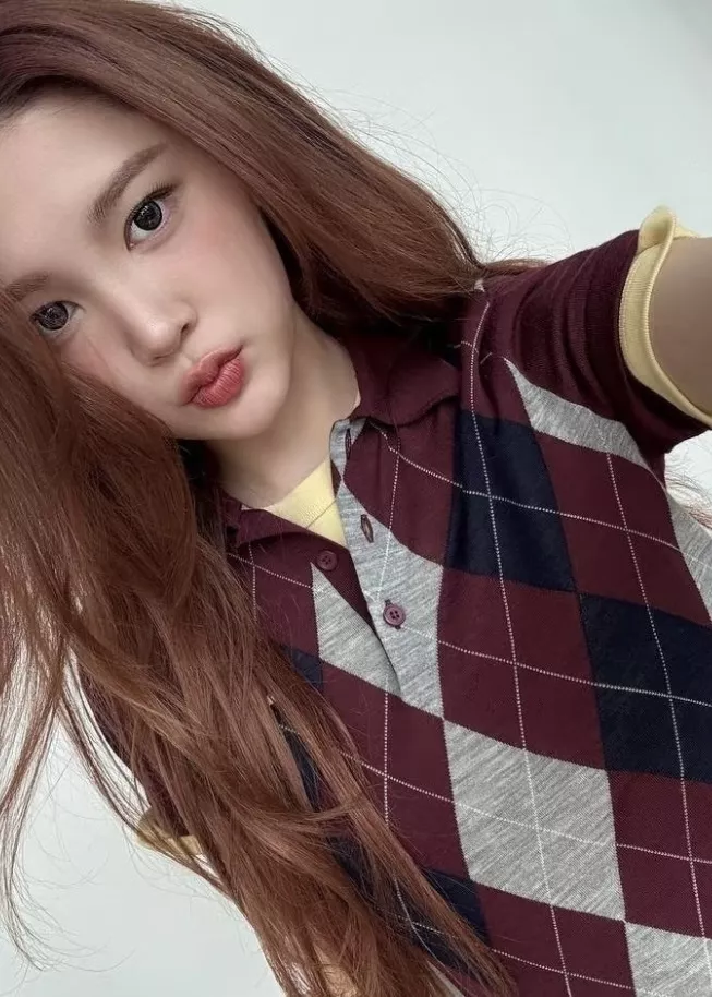 미우미우 아가일 패턴 울 폴로 니트 상세 이미지 32