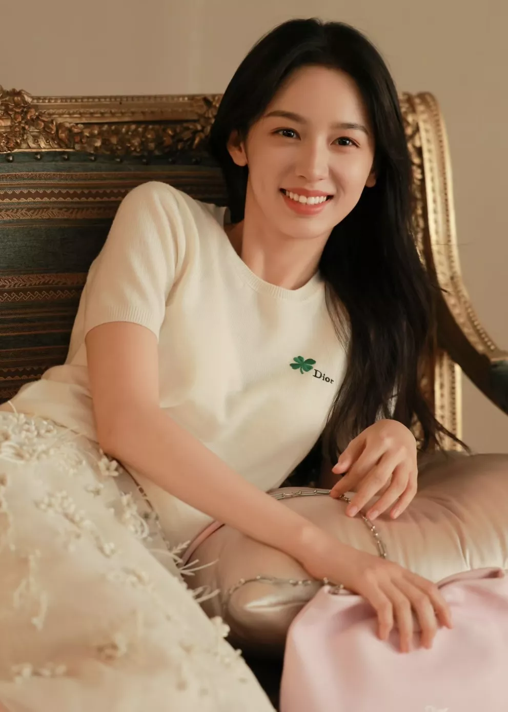 디올 클로버 포인트 메리노 울 니트 탑 상세 이미지 37
