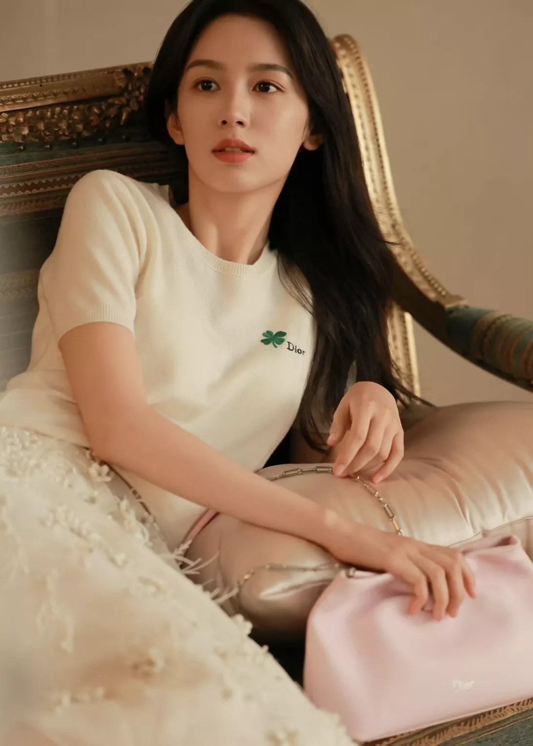 디올 클로버 포인트 메리노 울 니트 탑 상세 이미지 39