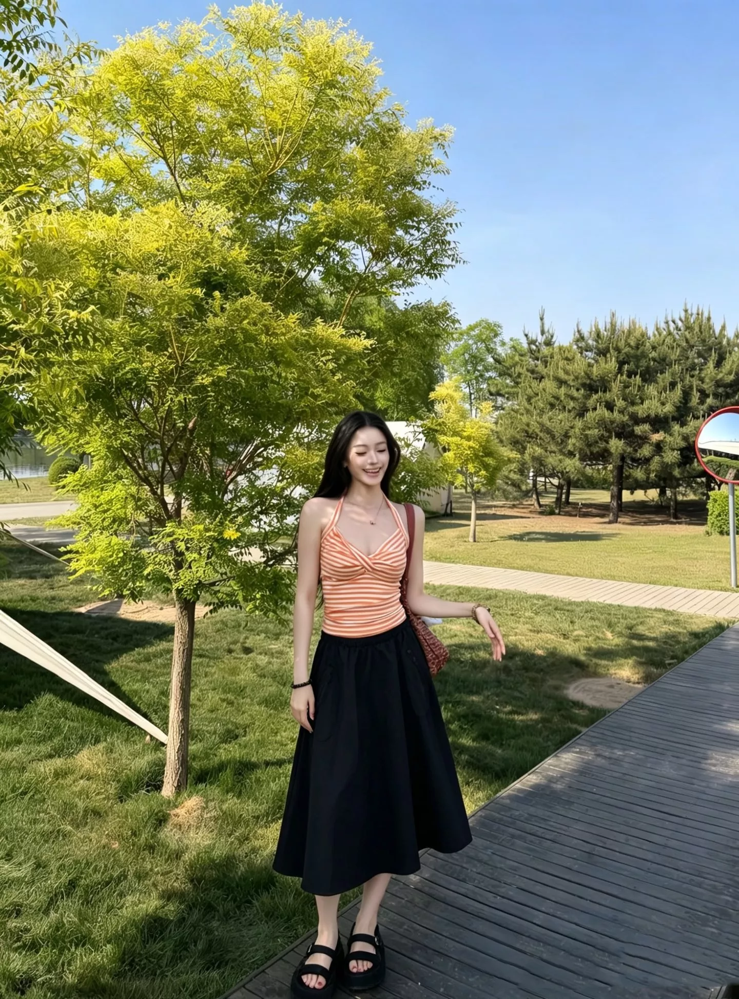 몽클레어 에이핏 플레어 스커트 상세 이미지 15