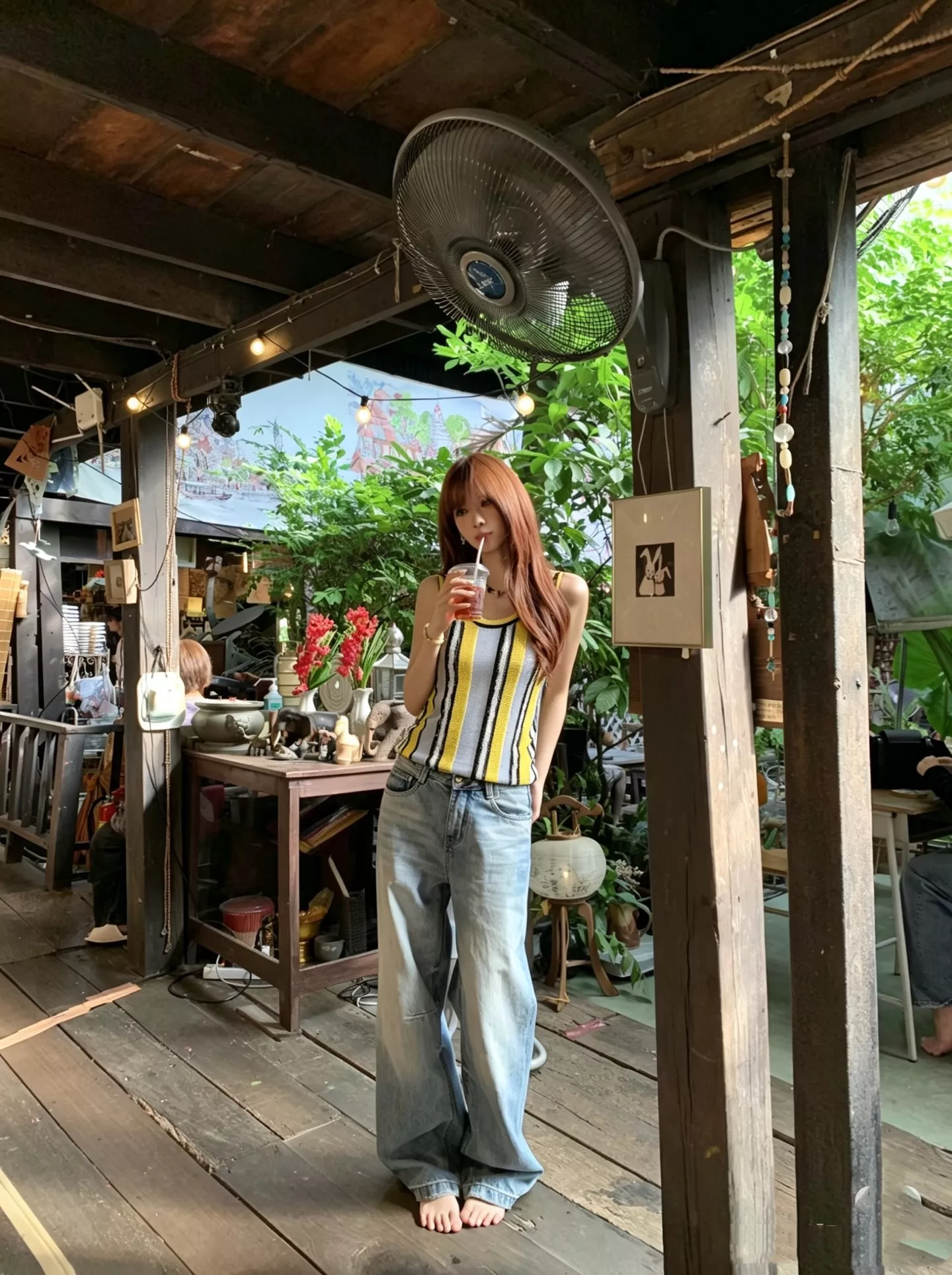 로에베 배색 스트라이프 니트 베스트 상세 이미지 19