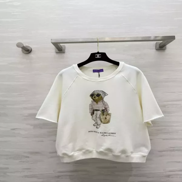 랄프로렌 폴로베어 프린트 반소매 스웨트셔츠
