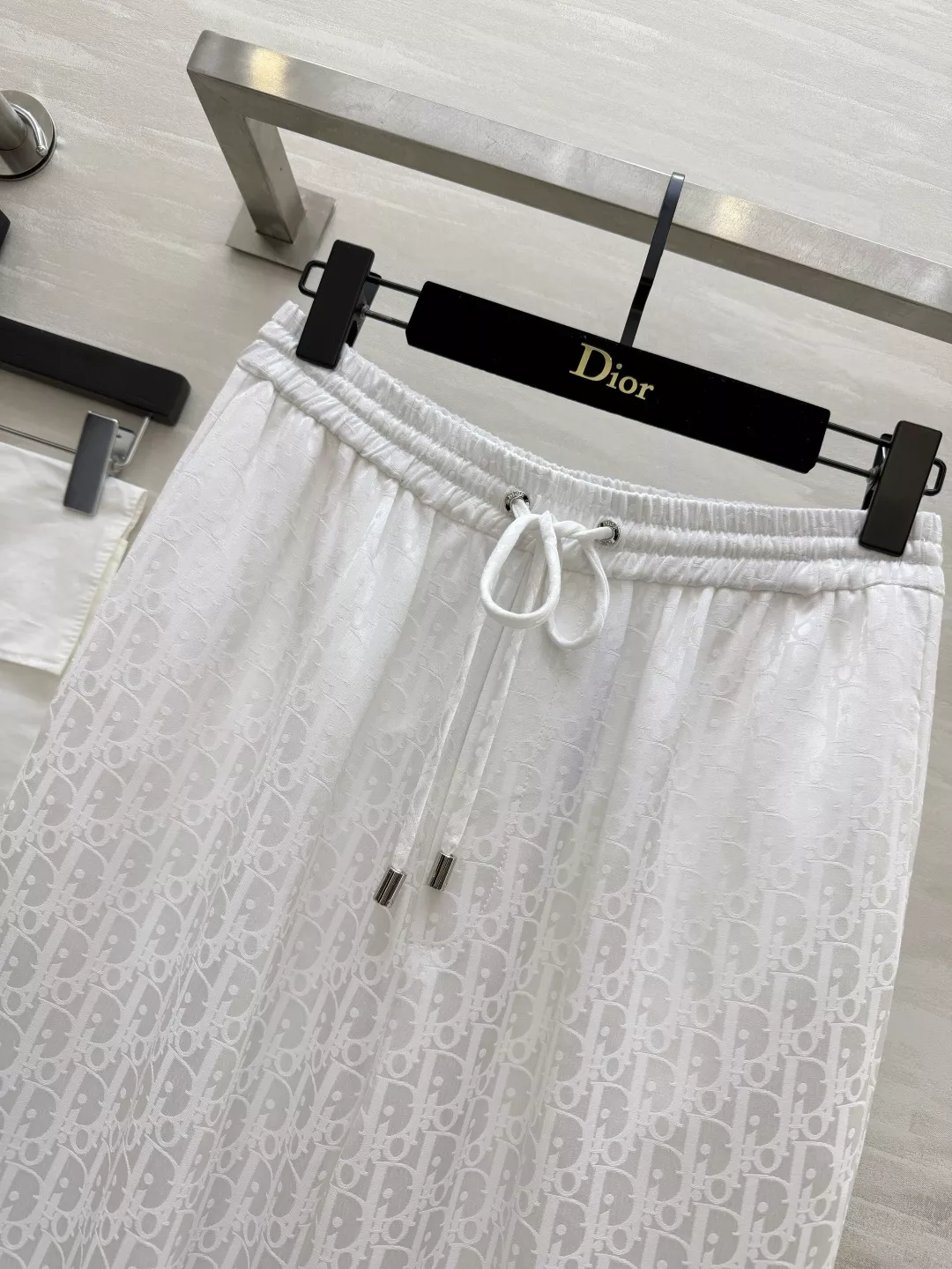디올 자카드 와이드 밴딩 팬츠 상세 이미지 7