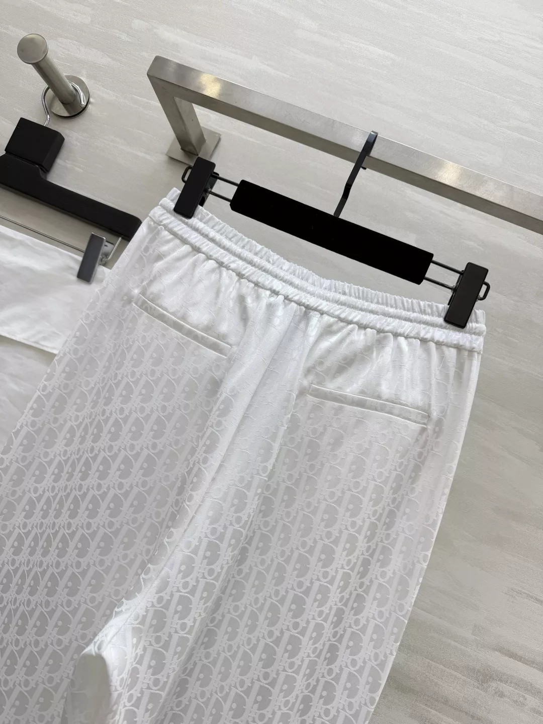 디올 자카드 와이드 밴딩 팬츠 상세 이미지 6