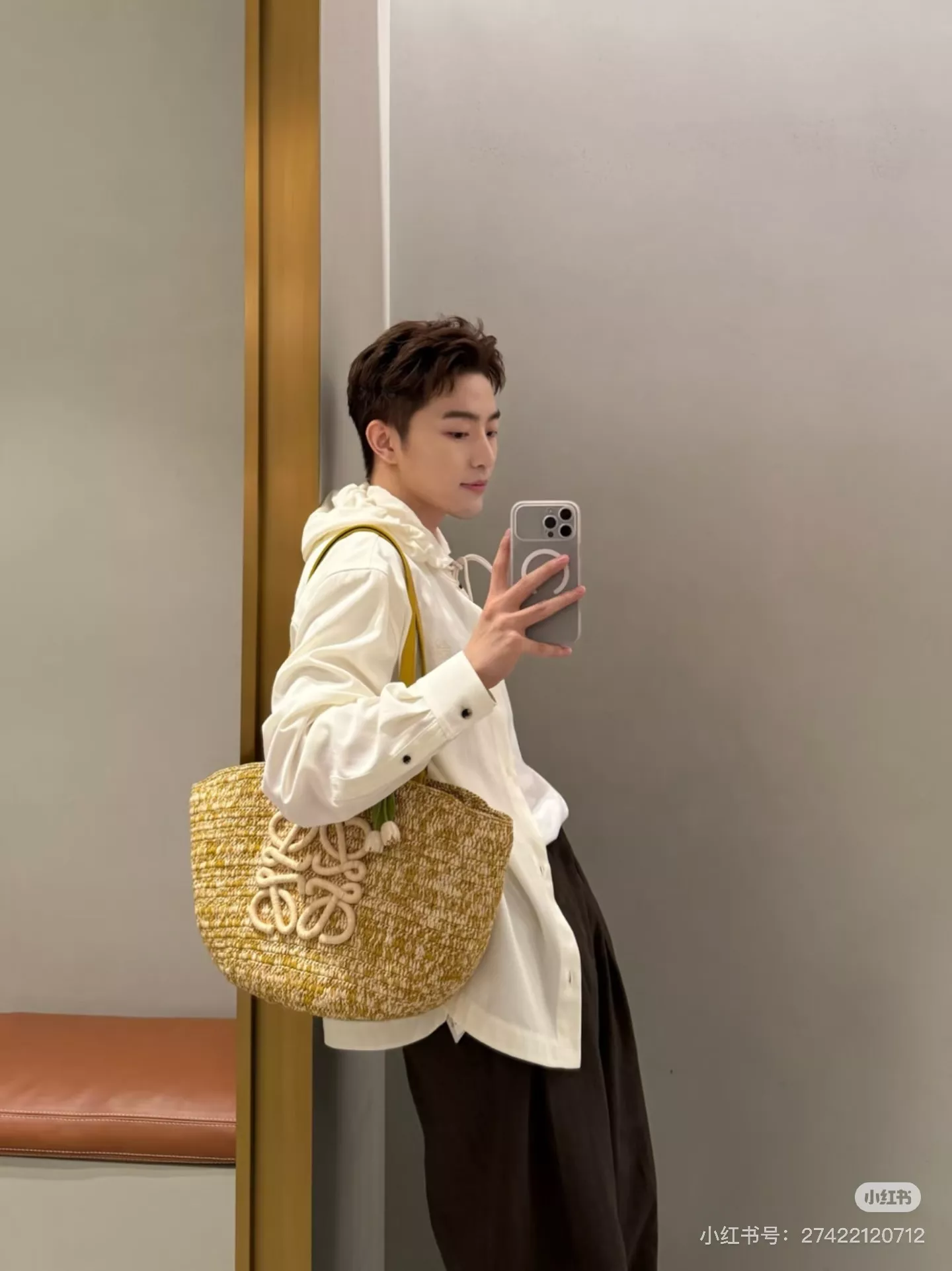 로에베 파울라 한정 코튼 린넨 셔츠 상세 이미지 6